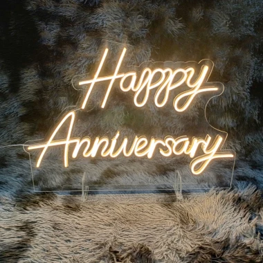Đèn LED Neon Happy Anniversary – Trang trí tiệc kỷ niệm, sân khấu, 660k