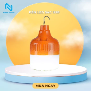 Đèn LED Sạc USB Khẩn Cấp Siêu Sáng Có Móc Treo - Tiện Lợi Ngoài Trời Giá Rẻ 35000đ 2