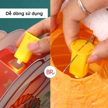 Đèn Led Thay Nến Điện Tử Mini Gắn Đèn Ông Sao, Trang Trí Trung Thu Giá Rẻ 9.000đ 4