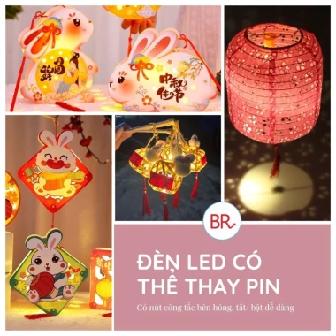 Đèn Led Thay Nến Điện Tử Mini Gắn Đèn Ông Sao, Trang Trí Trung Thu Giá Rẻ 9.000đ 6