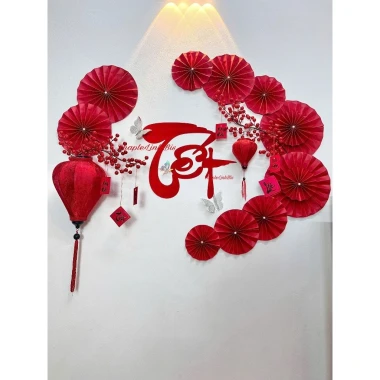 Đèn Lồng Hội An Cao Cấp Gấm Trang Trí Tết Giảm Giá 259k - Đồ Decor Tết Sang Trọng 5