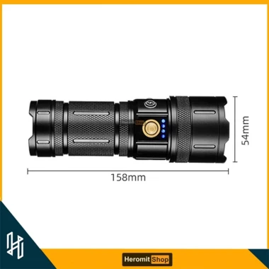 Đèn Pin Cầm Tay Siêu Sáng BL-A9 Zoom Xa Full Kim Loại Sạc Type-C Giá Rẻ 420k 7