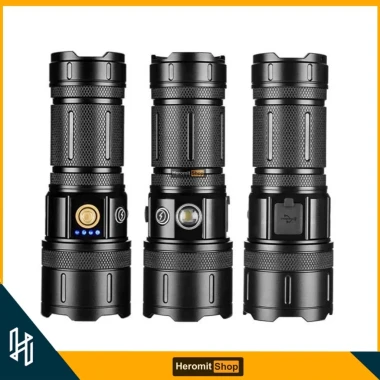 Đèn Pin Cầm Tay Siêu Sáng BL-A9 Zoom Xa Full Kim Loại Sạc Type-C Giá Rẻ 420k 8