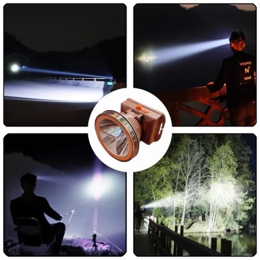Đèn Pin Đội Đầu Siêu Sáng 500W Chống Nước Sạc Lại Giá Rẻ 44900đ 6