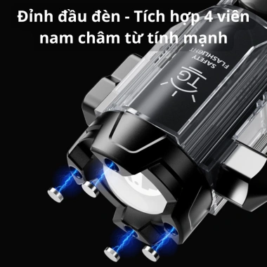 Đèn Pin F35 LED Zoom Siêu Sáng, Còi Báo Động, Cắt Dây An Toàn, 6 Chế Độ, IPX7 - Giá 159.000 VND