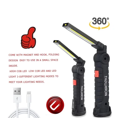 Đèn Pin LED COB Di Động Sạc USB - Đèn Làm Việc Cắm Trại Nam Châm Giá Rẻ 5 Đèn Pin LED COB Di Động Sạc USB - Đèn Làm Việc Cắm Trại Nam Châm Giá Rẻ 5