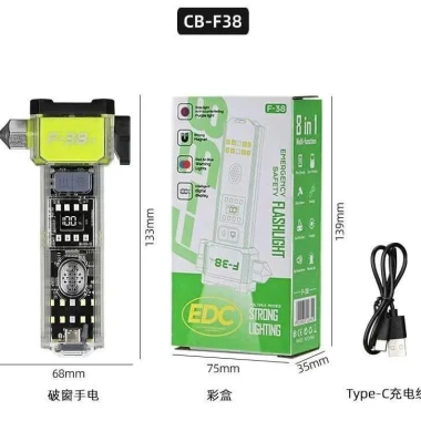 Đèn Pin LED Lazer F35 Siêu Sáng - Đèn Sinh Tồn Còi Báo Động Cắt Dây An Toàn Giá Rẻ 4 Đèn Pin LED Lazer F35 Siêu Sáng - Đèn Sinh Tồn Còi Báo Động Cắt Dây An Toàn Giá Rẻ 4