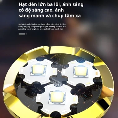 Đèn Pin Siêu Sáng 5 Trong 1 LED - Chiếu Sáng Mạnh, Thiết Kế Nhỏ Gọn, Giá Chỉ 124k 5