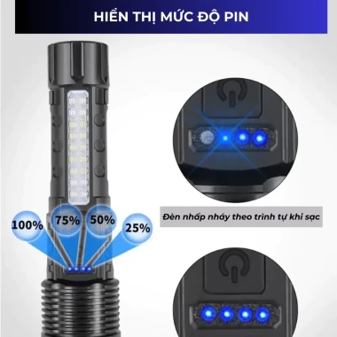 Đèn Pin Siêu Sáng Corisu A76 Chiếu Xa 500m Chống Nước 7 Chế Độ Tiện Lợi Giá Rẻ 6 Đèn Pin Siêu Sáng Corisu A76 Chiếu Xa 500m Chống Nước 7 Chế Độ Tiện Lợi Giá Rẻ 6