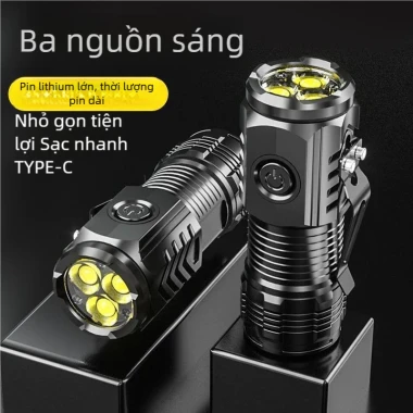 Đèn Pin Siêu Sáng LEEROUT Cổng Sạc Lại Ngoài Trời Zoom Giá Rẻ 36.999đ 5