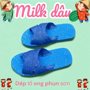 Dép Đi Biển Khách Sạn Du Lịch Phun Sơn Chấm Bi Size 36-42 Giá Cực Sốc Chỉ 25k