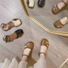 Dép sandal da bít nửa mũi phong cách mới, form rộng, giảm 20% giá 108.000đ 2