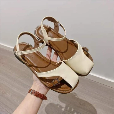 Dép sandal da bít nửa mũi phong cách mới, form rộng, giảm 20% giá 108.000đ