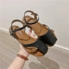 Dép sandal da bít nửa mũi phong cách mới, form rộng, giảm 20% giá 108.000đ 5