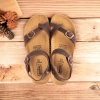 Dép Sandal Da Bò Quai Chéo Đế Trấu Xăng Đan Học Sinh Xỏ Ngón Bioline D14 290k 3