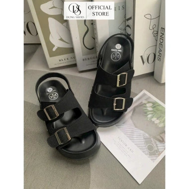 Dép sandal nữ quai hậu khoá cài đinh cá tính - Đế cao cấp, giảm giá 109.000 VNĐ