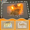 DIY Handmade Thiệp Sinh Nhật Đốt Cháy Ngọn Lửa Vui Vẻ Phong Bì Giấy Bọc Quà Tặng