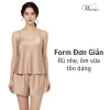 Đồ bộ mặc nhà WANNABE đồ đùi nữ quần sọt áo 2 dây basic đơn giản thoải mái chăm sóc giấc ngủ BS612 5
