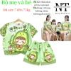 Đồ Bộ Mẹ và Bé Trái Bơ Thun Thái 3D Mềm Mịn Mát Giảm 21% Còn 35990đ 2