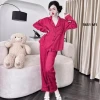 Đồ bộ ngủ tay dài, quần dài vải gấm hạc Tiểu Thư cao cấp – size 50-100kg, giá 199k 2