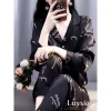 Đồ bộ nữ pijama lụa latin tay dài cổ sơ mi - Thiết kế sang trọng, giá chỉ 235.000 5