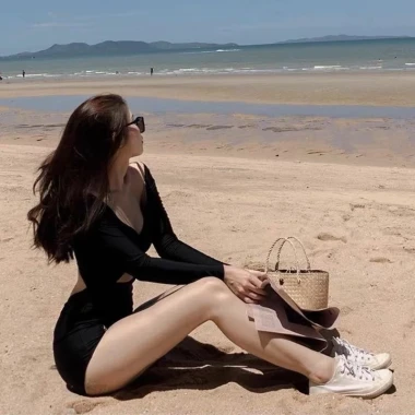 Đồ Bơi Liền 1 Mảnh Nữ Màu Đen Hàn Quốc Che Khuyết Điểm Giá Rẻ 106530đ 7 Đồ Bơi Liền 1 Mảnh Nữ Màu Đen Hàn Quốc Che Khuyết Điểm Giá Rẻ 106530đ 7