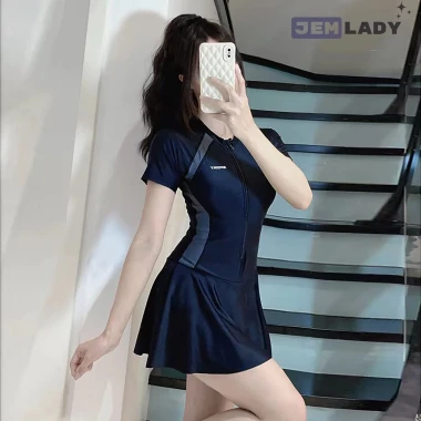 Đồ Bơi Nữ 1 Mảnh Kín Đáo Tay Ngắn Phối Váy Có Quần Trong Đệm Ngực - Giảm 20% còn 159k 8 Đồ Bơi Nữ 1 Mảnh Kín Đáo Tay Ngắn Phối Váy Có Quần Trong Đệm Ngực - Giảm 20% còn 159k 8