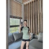 Đồ Bơi Nữ 2 Mảnh Co Giãn Cao Cấp - Áo Tay Ngắn Phối Quần Đùi Thun Giá Shock 113k 9