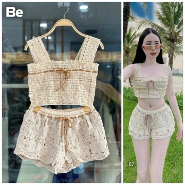 Đồ Bơi Nữ 2 Mảnh Len Móc - Bikini Mùa Hè Siêu Mịn Giá Shock 99K! 3
