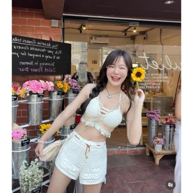 Đồ Bơi Nữ 2 Mảnh Len Móc - Bikini Mùa Hè Siêu Mịn Giá Shock 99K! 20