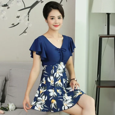 Đồ Bơi Nữ Bigsize Co Giãn Giấu Bụng - Quần Rời Trung Niên Giá Rẻ 199k 11