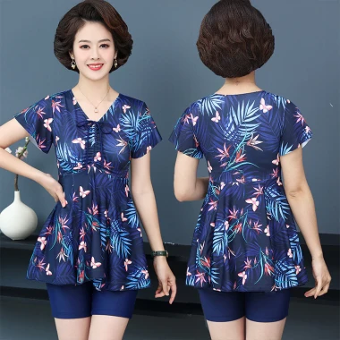 Đồ Bơi Nữ Bigsize Co Giãn Giấu Bụng - Quần Rời Trung Niên Giá Rẻ 199k 12