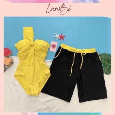 Đồ Bơi Nữ Bikini Cặp Đôi Nam Nữ Liền Thân LANBISHOP Vàng Nơ To - Giá Rẻ Chỉ 199k 5 Đồ Bơi Nữ Bikini Cặp Đôi Nam Nữ Liền Thân LANBISHOP Vàng Nơ To - Giá Rẻ Chỉ 199k 5