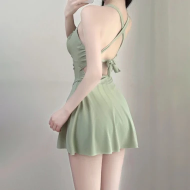 Đồ Bơi Nữ Hai Mảnh Mùa Xuân Che Thịt Bảo Thủ Dài Tay Chống Nắng Cao Cấp Giảm Giá 9
