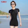 Đồ bơi nữ liền thân kín đáo khóa trước - Giá chỉ 299k - Phong cách thể thao năng động 12