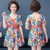 Đồ Bơi Nữ Trung Niên Váy Liền Hoa Sang Trọng - Che Bụng Tôn Dáng Giá CỰC SỐC 199k 3