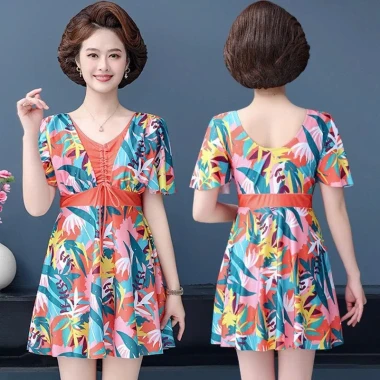 Đồ Bơi Nữ Trung Niên Váy Liền Hoa Sang Trọng - Che Bụng Tôn Dáng Giá CỰC SỐC 199k 3 Đồ Bơi Nữ Trung Niên Váy Liền Hoa Sang Trọng - Che Bụng Tôn Dáng Giá CỰC SỐC 199k 3