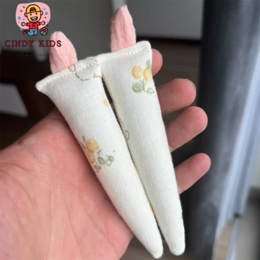 Đồ Chơi Cầm Tay Củ Cà Rốt Nhồi Bông Muslin Chống Giật Mình Cho Bé Giá Chỉ 29k 8