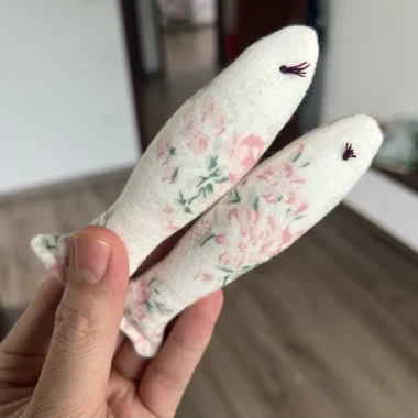 Đồ Chơi Cầm Tay Củ Cà Rốt Nhồi Bông Muslin Chống Giật Mình Cho Bé Giá Chỉ 29k 13