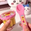 Đồ chơi cho ăn bánh Pudding dâu tây. Đồ chơi mô phỏng nhập vai cho bé 4
