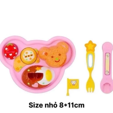 Đồ chơi cho ăn bánh Pudding dâu tây. Đồ chơi mô phỏng nhập vai cho bé