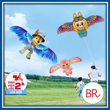 Đồ Chơi Diều 3D Mini Cho Bé Kèm Cần Câu Và Dây Thả 50m – Diều Cầm Tay Họa Tiết Hoạt Hình Dễ Thương 02804 2