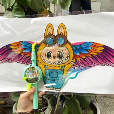 Đồ Chơi Diều 3D Mini Cho Bé Kèm Cần Câu Và Dây Thả 50m – Diều Cầm Tay Họa Tiết Hoạt Hình Dễ Thương 02804 11