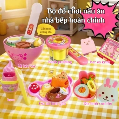 Đồ Chơi Giáo Dục Bánh Pudding - Bộ Nhà Bếp Nhập Vai cho Trẻ, Giảm Giá 99k