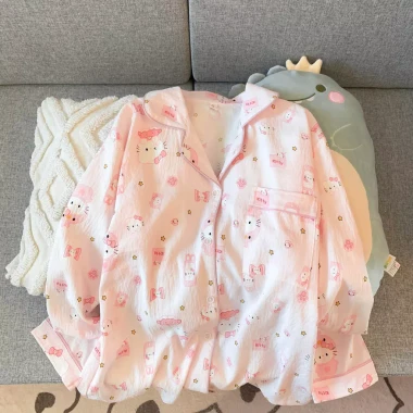 Đồ ngủ Hello Kitty Nhật cho nữ – Pijama mềm mại, thoải mái, giá ưu đãi 150.000