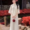 Đồ Truyền Thống Miên Chi VIVI KA Áo Thêu Quần Dài Tơ Cao Cấp Giá Shock 745k Thay 961k Tết 2.026
