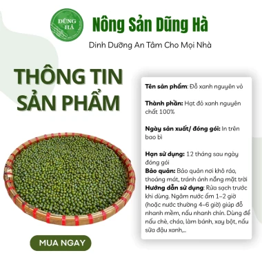 Đỗ xanh nguyên vỏ cho xôi, cháo - Giá chỉ 17k, giảm từ 22.100, chất lượng cao 3