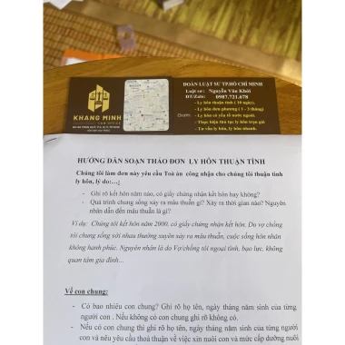 Đơn Ly Hôn Thuận Tình HCM - Hướng Dẫn Viết Đơn Chuẩn, Giá Chỉ 55000 Đồng 6 Đơn Ly Hôn Thuận Tình HCM - Hướng Dẫn Viết Đơn Chuẩn, Giá Chỉ 55000 Đồng 6