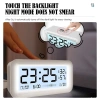 Đồng hồ led để bàn báo thức UKIO màn hình LCD cao cấp đo nhiệt độ và độ ẩm cutenery 3