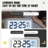 Đồng hồ led để bàn báo thức UKIO màn hình LCD cao cấp đo nhiệt độ và độ ẩm cutenery 4